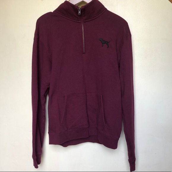 PINK Victoria's Secret Tops - Pink VS burgundy zip up sweatshirt